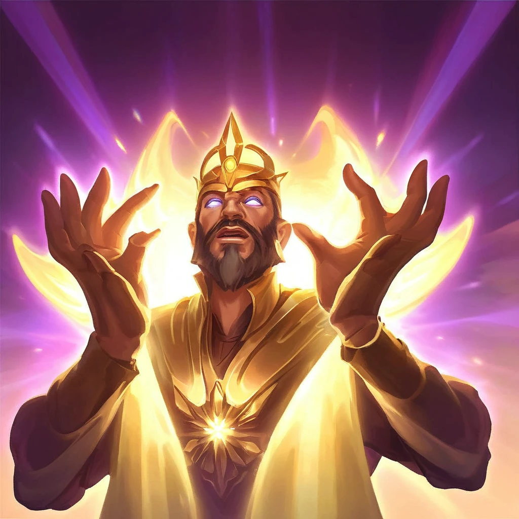 Create an icon featuring a man with shining eyes. He is depicted with two hands, not his own, touching either side of his head, symbolizing mind control. The man's expression should convey a sense of being controlled or influenced, with a slight glow around his eyes to emphasize the effect. The overall style should be clean and modern, suitable for an icon, with clear lines and a minimalistic color palette