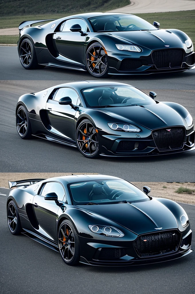 Mix a bugatti la voiuture noir, aston martin valhalla, the Ferrari, Audi r8, bentley continental gt, Mercedes-Benz c63 amg, apollo intense emotion.