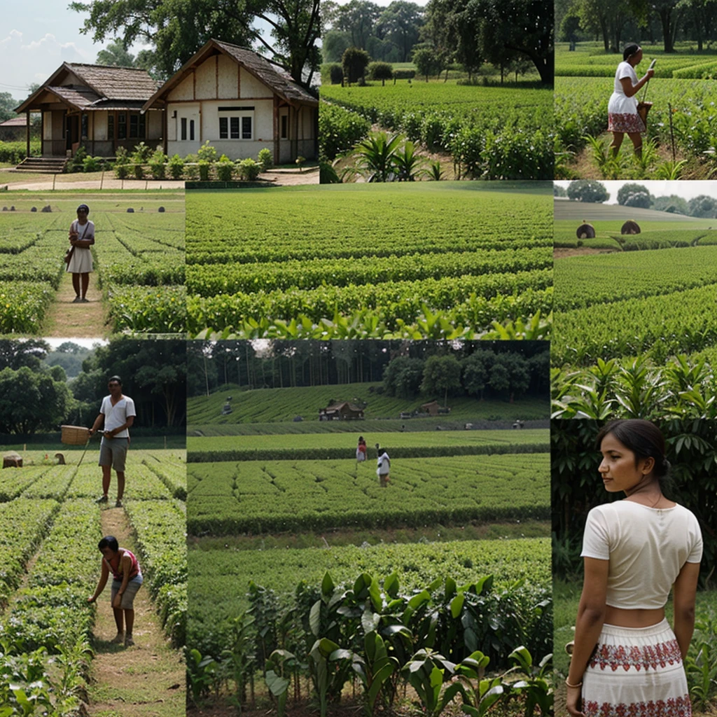 Collage of organic farming assam