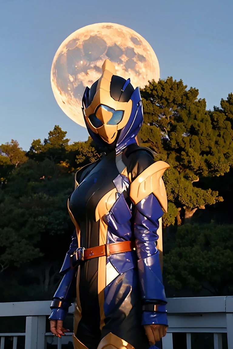 (top-quality,​masterpiece),Shadow , hoods,riderjeanne,mont, Japan model to confront the moon,Very beautiful face,Bewitching look,Colossal , (Detailed_Background:1.3)