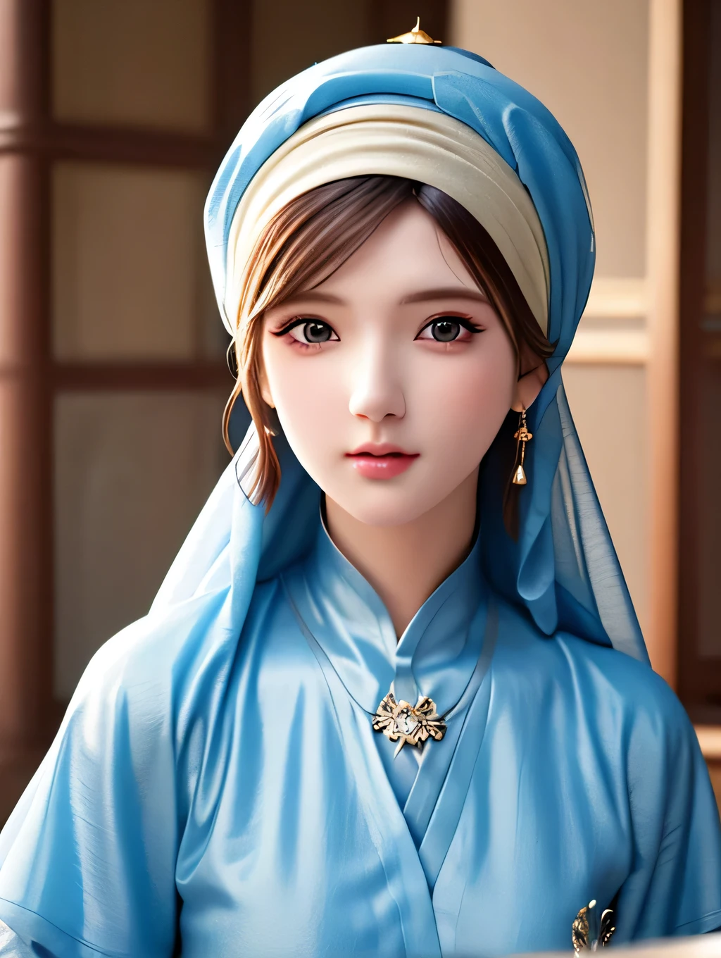 1girl, solo, beautiful face, high detailed realistic eyes, double eyelids, high detailed realistic pupils, upon body from head to waist, (wearing hijab:1.37), (moslem headscarf:1.35), reading glasses, sitting alone on a long chair, amazing mosque park background, taj mahal, best quality, masterpiece, highres, moslem female dress, Beautiful face, (upon body from head to waist:1.37), tyndall effect, photorealistic, dark studio, two tone lighting, 8k uhd, dslr, soft lighting, high quality, volumetric lighting, candid, Photograph, high resolution, 4k, 8k, Bokeh, (hyperrealistic girl), (illustration), (high resolution), (extremely detailed), (best illustration), (beautiful detailed eyes), (best quality), (ultra-detailed), (masterpiece), (wallpaper), (photorealistic), (natural light), (rim lighting), (detailed face), (high detailed realistic skin face texture), (anatomically correct), (heterochromic eyes), (detailed eyes), (sparkling eyes), (dynamic pose)
