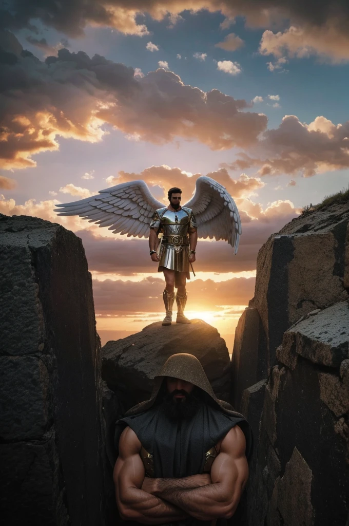 angel, angel masculino divino, naturals, Army of GOD Angel, angel Masculino de GOD, Strong male angel, Army of GOD, Angel Man of GOD, Barba Judaica, Hebrew Angel, GOD'and the sky, GOD'and the sky Céus, realistic man, celestial armor, Beauthfull, Blue Thunder, fire azul, Realistic fire azul, realistic thunder, electrical screws, realistic detailed 8k, Realistic 16K detail, hard, Detailed realistic color, Detailed realistic thunder, fire azul Realistic 8K, Cores photorrealistic 8K, 8K detailed colors, Nitidez photorrealistic 8K, ULTRAHD Photorealism, Divine fire azul, Divine Electric Blue Thunder, Sombras photorrealistics 8K, Textura photorrealistic, naturals, heavens, heavenly, sky night, céu de Beauthfull, the night, majestic, majestic Sky, naturalsmente chic, thunders, Sky thunders, Divine thunder, linda, doradas, starlight, Heavenly Bolts, villany azul, Blue Screws, Rendering, photorrealistic, ultra high definition, 4K, detailed textures, thunder, detailed shadows, detailed colors, naturals linda, Great Divine, detailed contrast, realistic contrast, high resolution, detailed colors, realistic detailed 16K, 8k high definition, detailed contrast, realistic contrast, high resolution, detailed colors, fire, villany, realistic detailed, long clothes, Tunica, Long Robes, decency, chunky, Celeste Clothing, Long shirt, closed shirt, chic,