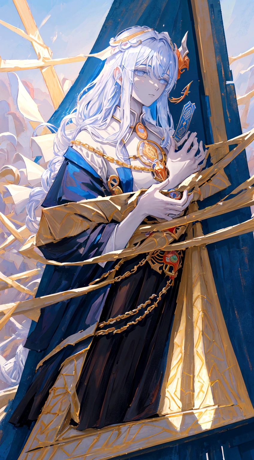 The Fool Klein Moretti, from novel Lord of The Mysteries, mysticism, beyonder from lotm, god, lovecraft creature, noble and divine appearance, tarot based, charcter design, full body klein moretti, Zhou Mingrui, one character, just The Fool Klein Moretti, Lord of the Mysteries on Pinterest