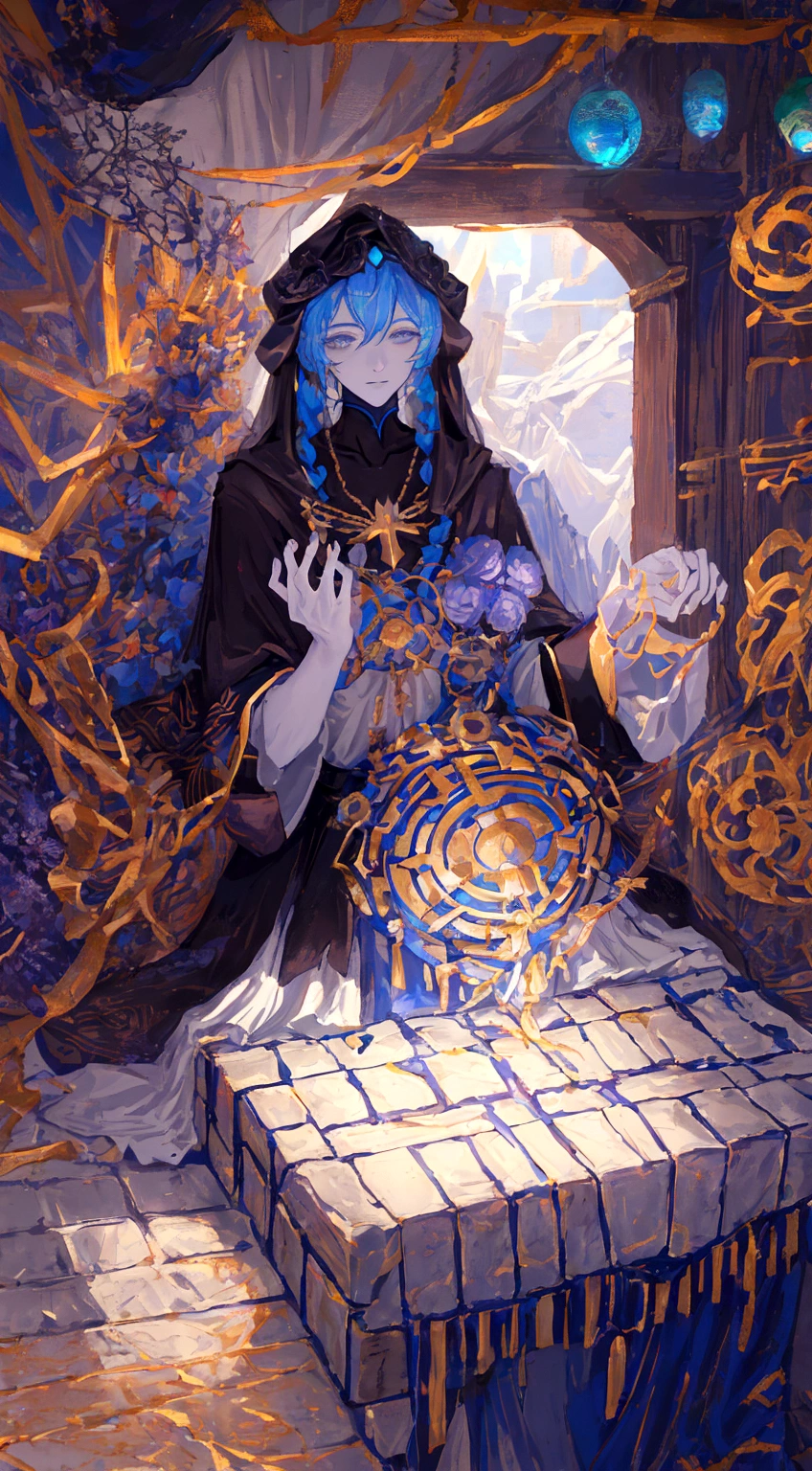 The Fool Klein Moretti, from novel Lord of The Mysteries, mysticism, beyonder from lotm, god, lovecraft creature, noble and divine appearance, tarot based, charcter design, full body klein moretti, Zhou Mingrui, one character, just The Fool Klein Moretti, Lord of the Mysteries on Pinterest