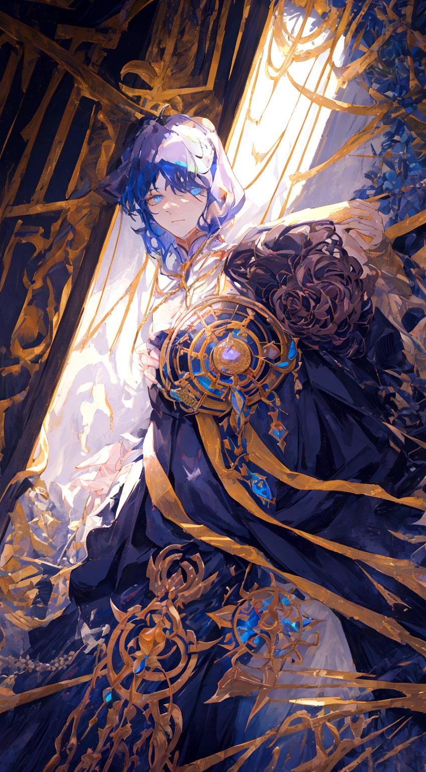 The Fool Klein Moretti, from novel Lord of The Mysteries, mysticism, beyonder from lotm, god, lovecraft creature, noble and divine appearance, tarot based, charcter design, full body klein moretti, Zhou Mingrui, one character, just The Fool Klein Moretti, Lord of the Mysteries on Pinterest