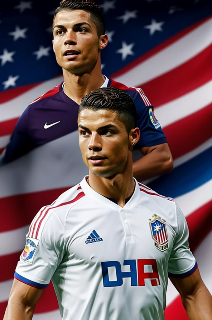 Cristian Ronaldo with America shirt