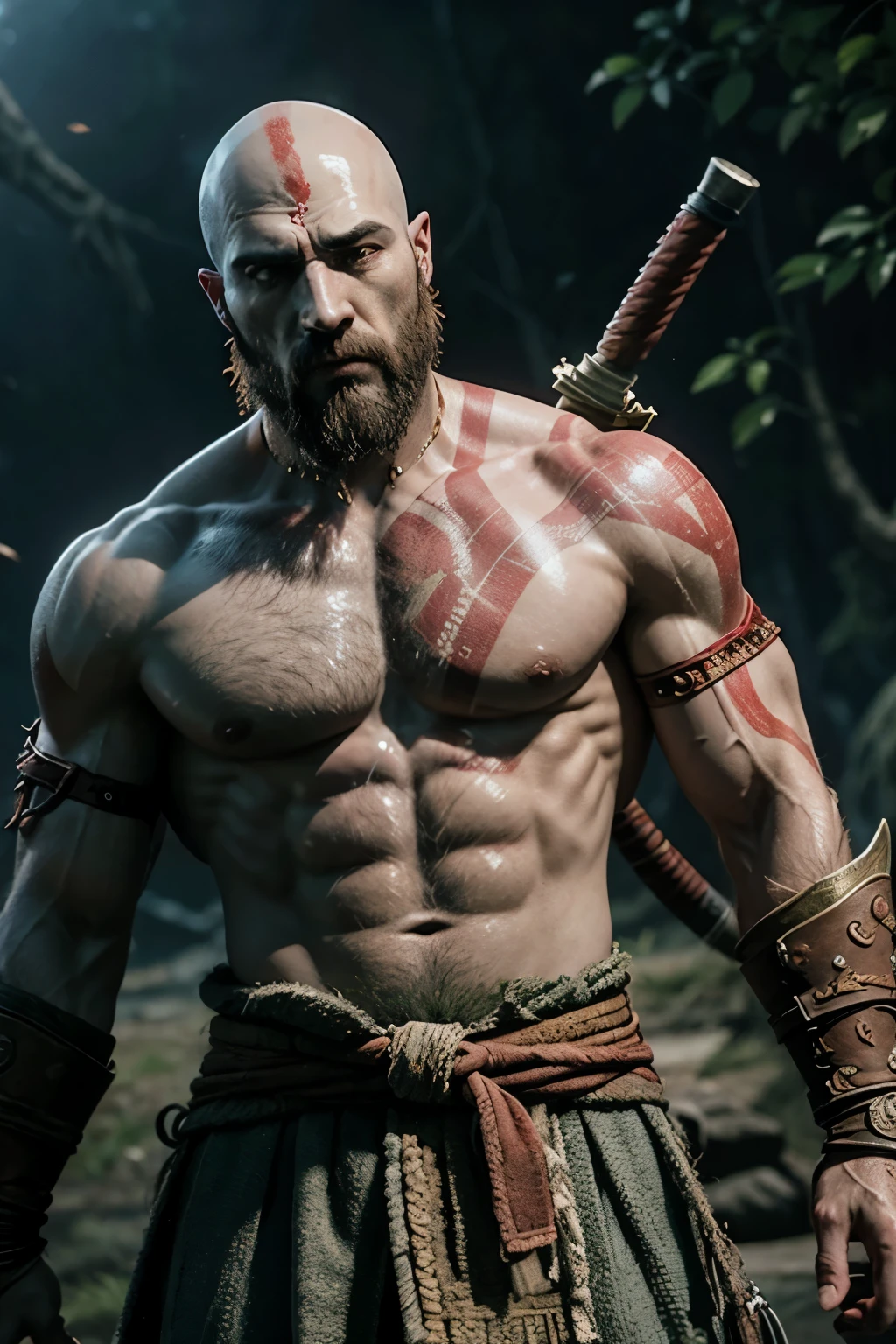 Kratos the god of war samurai
