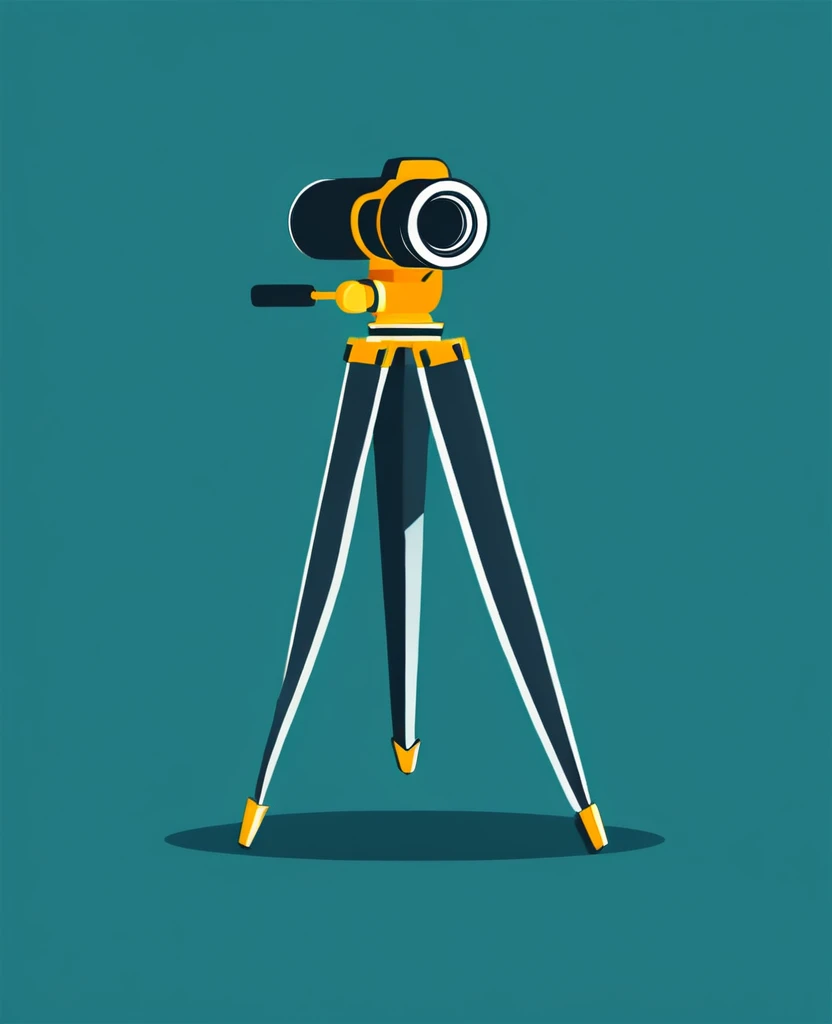 Photographer work illustration simple flat design