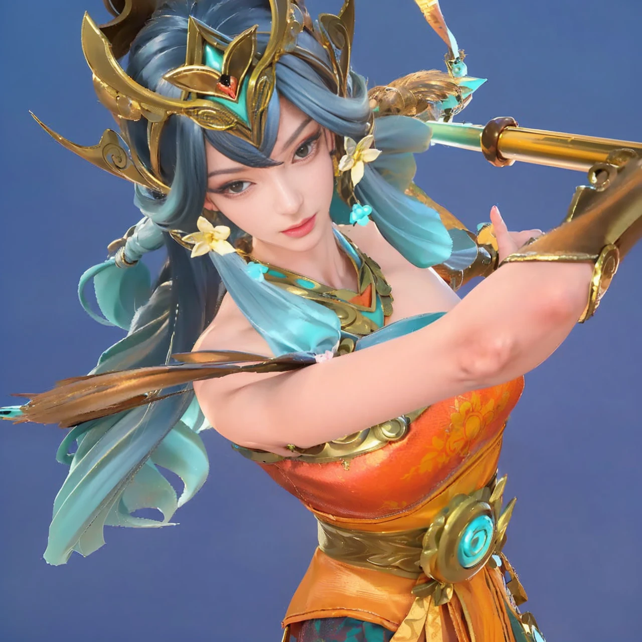 (Feel the wind pose:1.2, Hair blowing in the wind:1.4), (beautiful girl, Baby Face:1.6, Cute face, Idol Face:1.2), (Small and slender figure), (Slender body line), (((Mysterious and divine々Ishi costume:1.3))), (Girl&#39;s smooth body:1.2), Delicate beautiful skin, Small beautiful butt, Narrow waist, Thin thighs, (Highest quality, 8k, masterpiece:1.2), ((Frontal portrait:1.3)), ((Medium breast, Beautiful nipples)), ((Girl standing on the prairie)), (Detailed eyes and face:1.3), (Detailed hands:1.2), ((A fantastic atmosphere)), (Perfect Anatomy), Ultra-detailed, (Idol Smile:1.3, blush:1.2), (View the viewer:1.3), Short Hair
