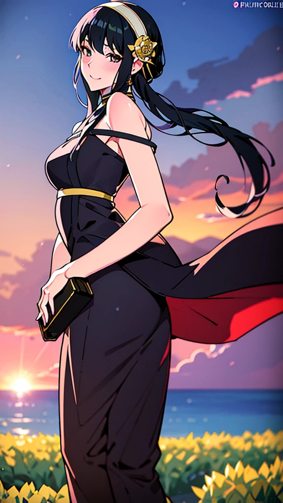 	•	「A girl with long black hair and blue eyes、Wearing a white lace dress、Anime-style illustration of a smiling person looking at the camera in a flower field」
	•	「A girl with a brown side ponytail wearing a pink frilly dress、A realistic illustration of a man jumping and waving his hands on a beach at sunset」