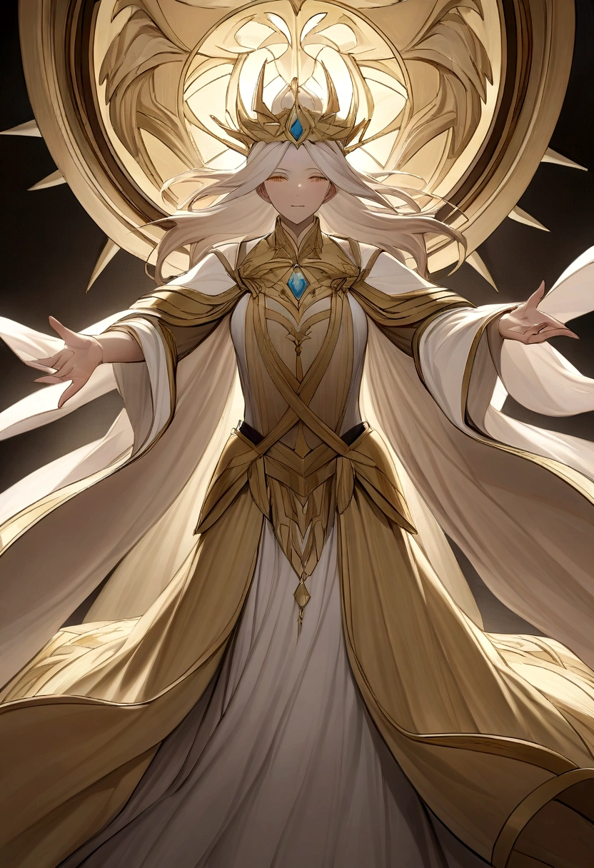 Physical depiction:He is described as wearing a flowing white and golden robe.,May have moiré or ornate gold edges,Symbolizes his nobility and mystery。
Immortal and compelling:Emphasize the aura that emanates from him,As if merging with the heaven and earth,Gives a sense of otherworldliness。
Immortal temperament:表现他的Immortal temperamen not just appearances,It also includes the detachment and insight revealed in his manners, speech and eyes.。
Cultivation to a high level:It implies that he has profound cultivation,May have reached or approached the realm of immortals,Possessing extraordinary abilities and wisdom。
Cultivation process:可以考虑添加一些关于他Cultivation process或者他在修仙界的地位和角色的描述,Make it more full and attractive。