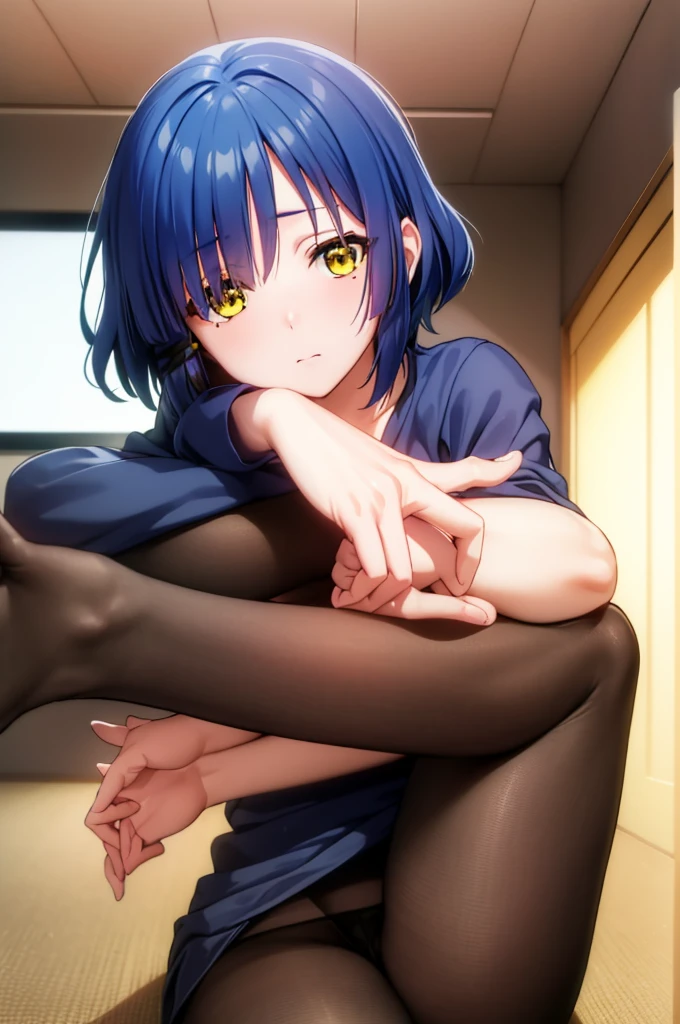 Ryoyamada, Ryo Yamada, Blue Hair, Eyes visible through hair, Mole, Mole under eye, short hair, (Yellow Eyes:1.5), Hair clip Pantyhose, ribbon,
break indoors, classroom,
break (masterpiece:1.2), Highest quality, High resolution, unity 8k wallpaper, (figure:0.8), (Beautiful attention to detail:1.6), Highly detailed face, Perfect lighting, Highly detailed CG, (Perfect hands, Perfect Anatomy), Micro Bikini Almost naked Spread your legs Ahegao Bitch Inviting ejaculation Squirting Close-up