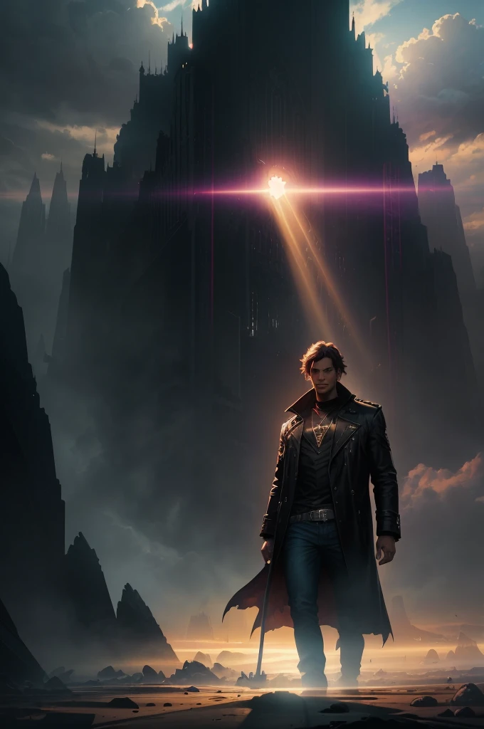 in the style of in the style of volumetric fog, god rays, high contrast, vibrant colors, vivid colors, high saturation, by Greg Rutkowski and Jesper Ejsing and Raymond Swanland and alena aenami, featured on artstation, wide angle, portrait orientation, in a style of GOTHIC