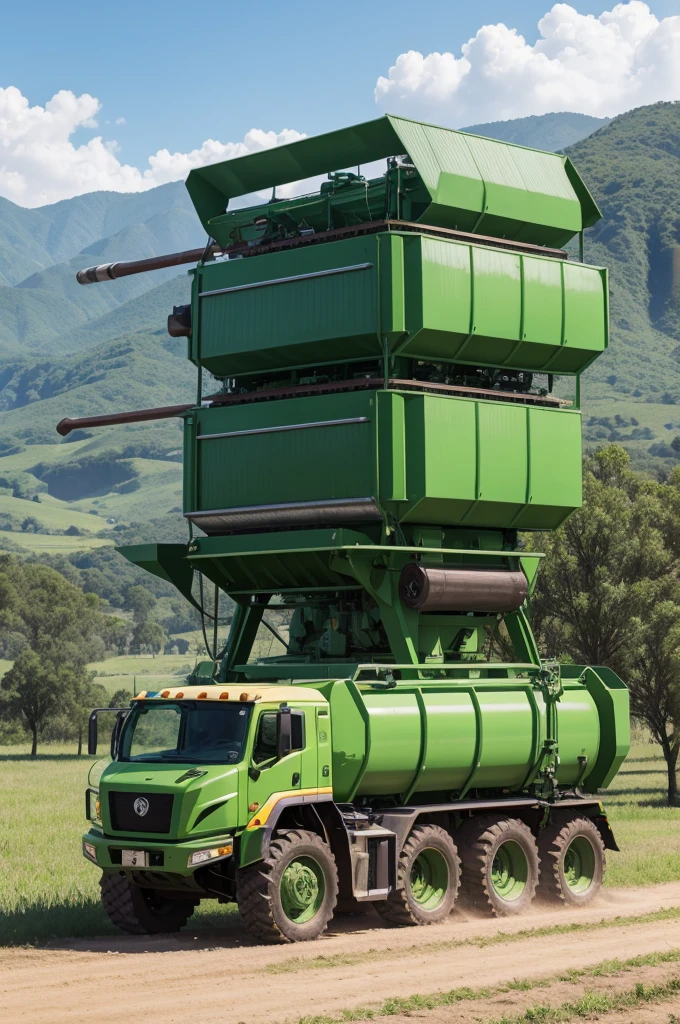 Create a sugarcane harvesting machine