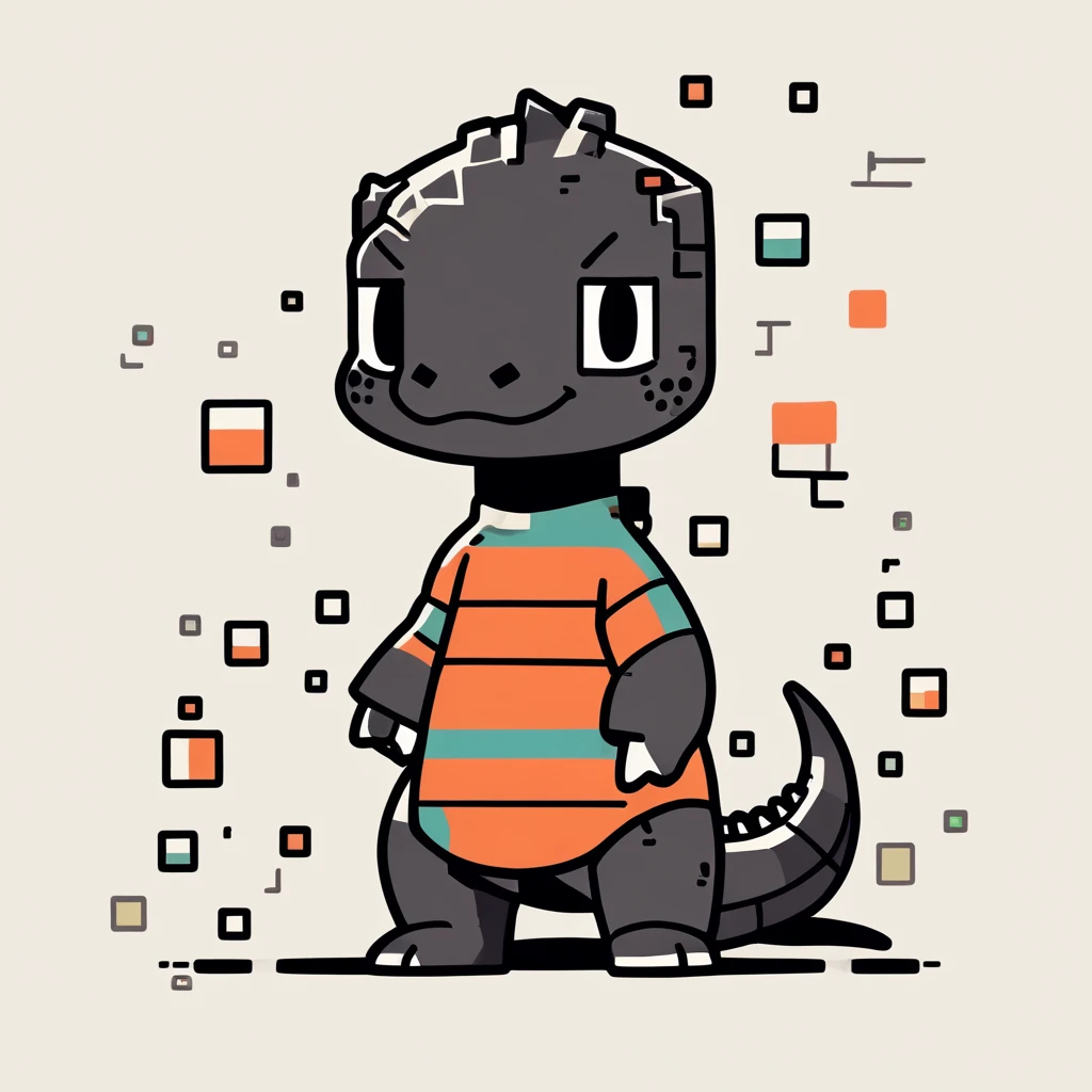cute little komodo dragon
