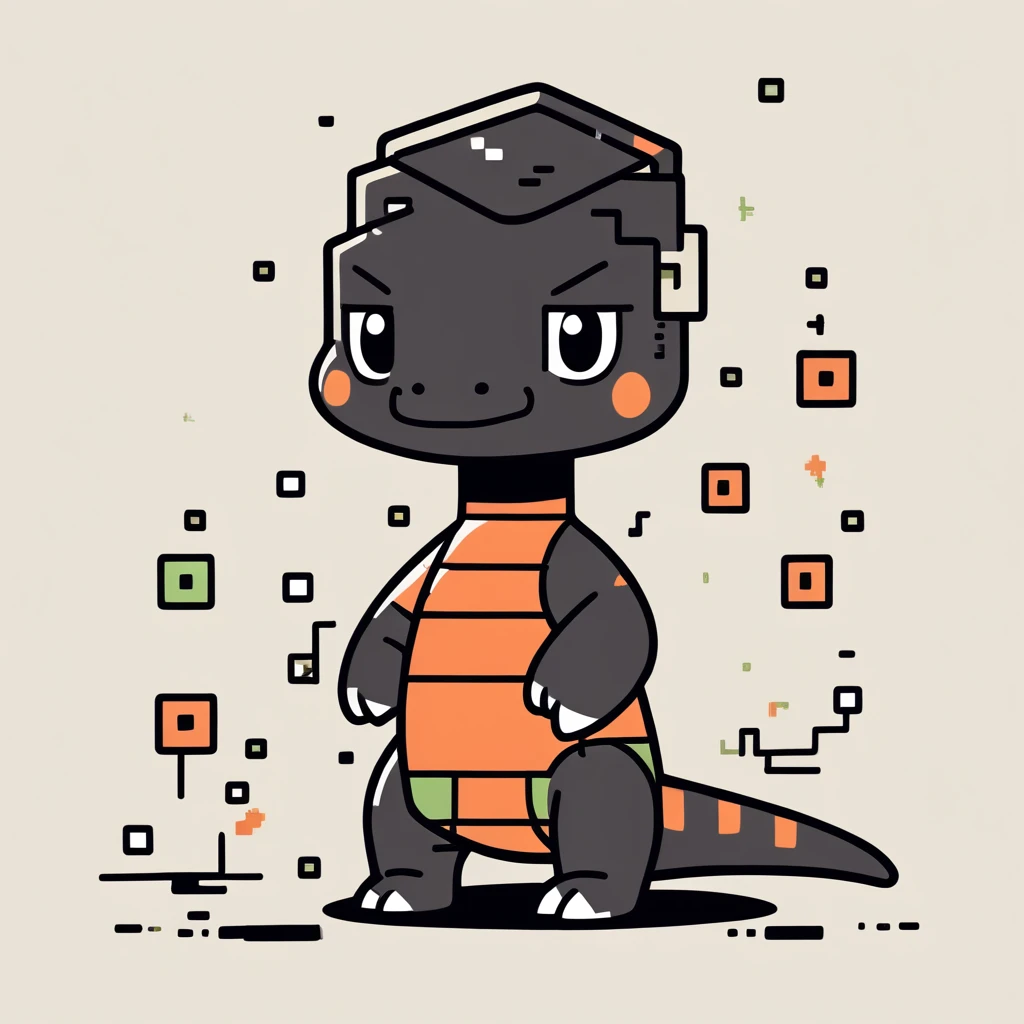 cute little komodo dragon