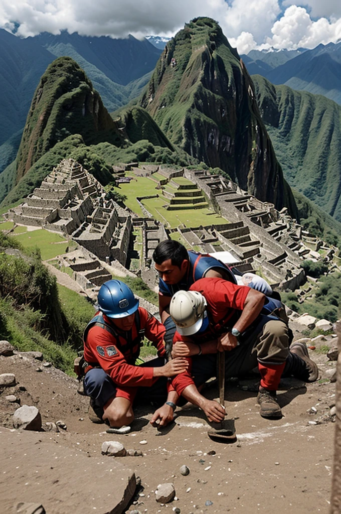 Image of the dodgy (save injured people from natural disasters) Inca empire