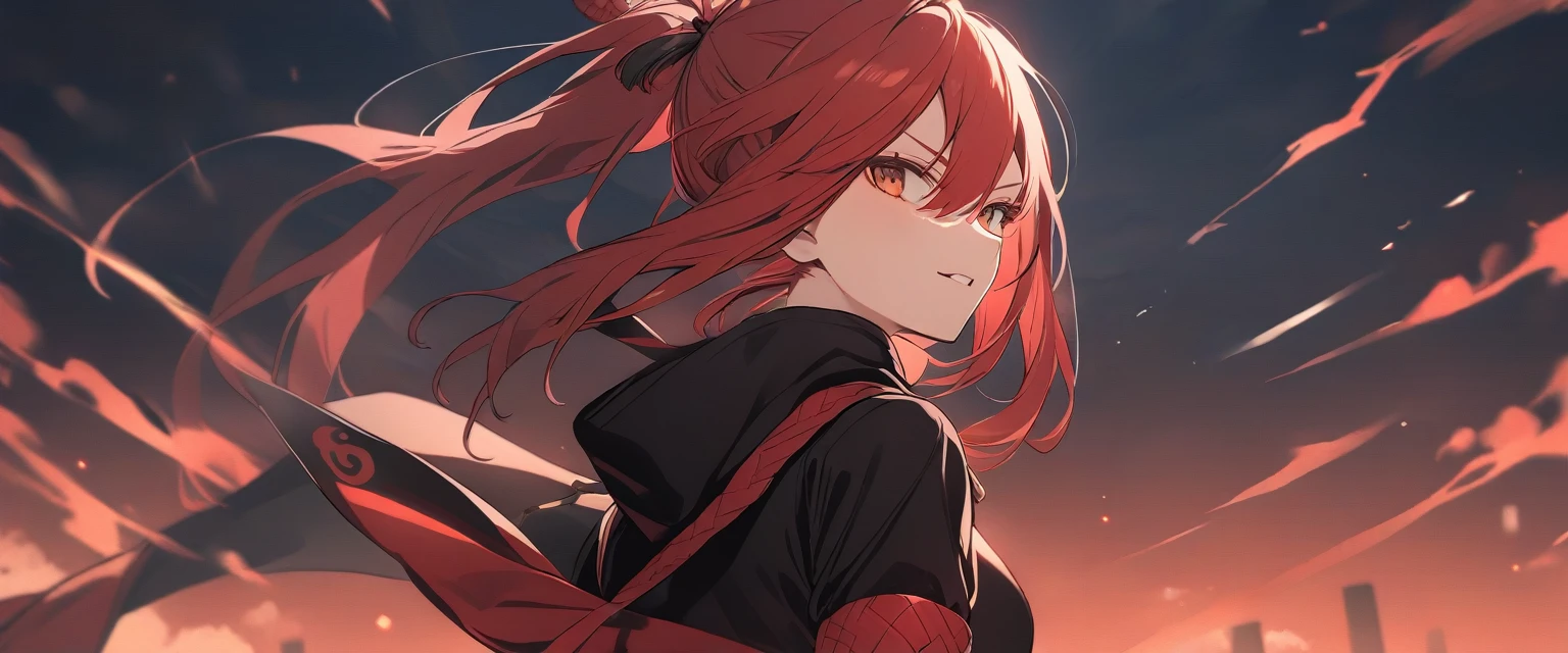 red-haired ninja girl