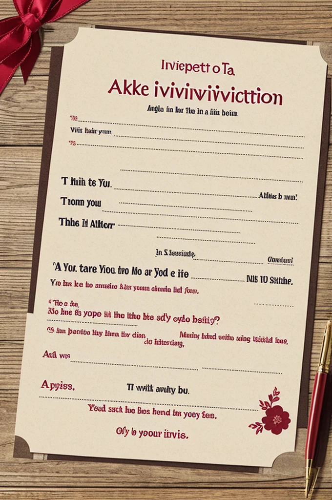 Make an invitation 
