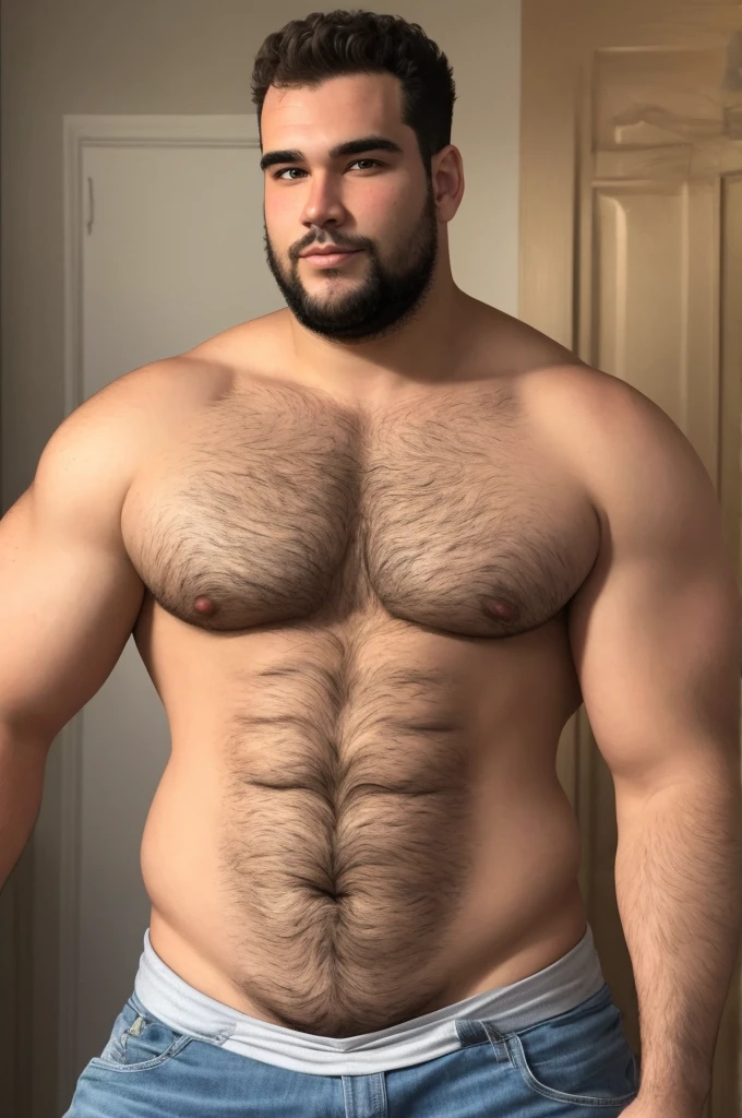 A 6’4 tall, 240lbs male, who is mixed heritage with American, French and German.