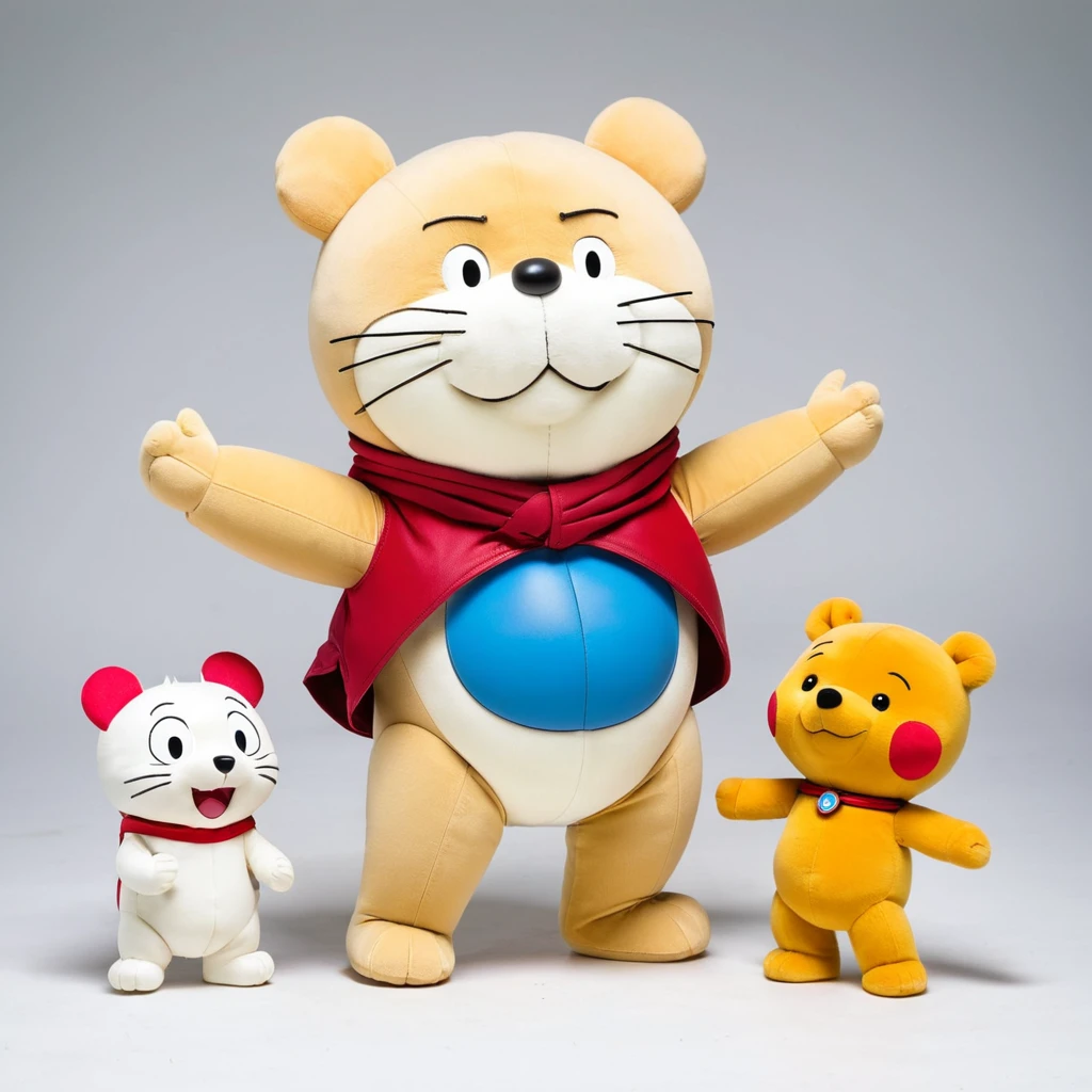 Doraemon,Pooh,Fusion,