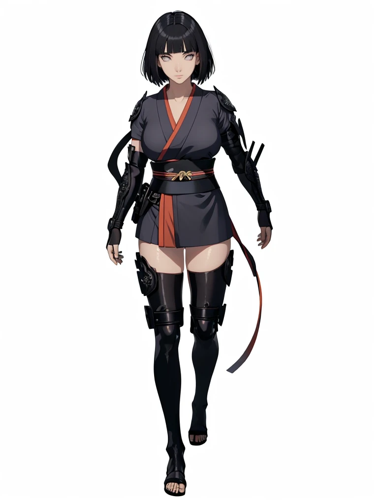 ((1girl, solo)), beautiful body, (perfect anatomy, perfect body, perfect hands, perfect legs), (five fingers:1.5), natural proportions, sexy body, (large breasts:1.3), cowboy shot BREAK
((extremely detailed face)), (beautiful detailed eyes:1.6), (realistic pupils, realistic iris:1), expressive eyes, looking at viewer, (clear eyes:1.3), (hyperrealistic:1.2), (detailed skin texture:1.2), smooth skin, (black hair:1.5), (white eyes), (short hair:1.3), ((mature female)), (detailed lips:1.2), (attractive lips:1.1), (glossy lips:1.1), (parted lips), perfect face, perfect eyes BREAK
samurai, japanese clothes, (short kimono:1.5), puffy short sleeves, sash, black elbow gloves, fingerless gloves, (arm guard:1.5), thighs, black thighhighs, ass visible through thighs, skindentation BREAK
(masterpiece:1.5), anime-style, top quality, best quality, (beautiful and aesthetic:1.2), (ultra detail:1.5), Ultra-detailed depiction, Ultra-precise depiction, extremely detailed 8k illustration, high resolution, (highly detailed shading:1.2), (realistic lighting:1.4), perfect lighting, vibrant colors, dynamic tones, striking hues, 8k, absurd resolution, perfect shadows, hdr, UHD, ambient lighting, realistic, ultra-realistic, photo realistic, highly detailed, rich detail, luminous colors, fine texture, intricate design, professional illustration, (soft light:1.2), (illustration:0.7)