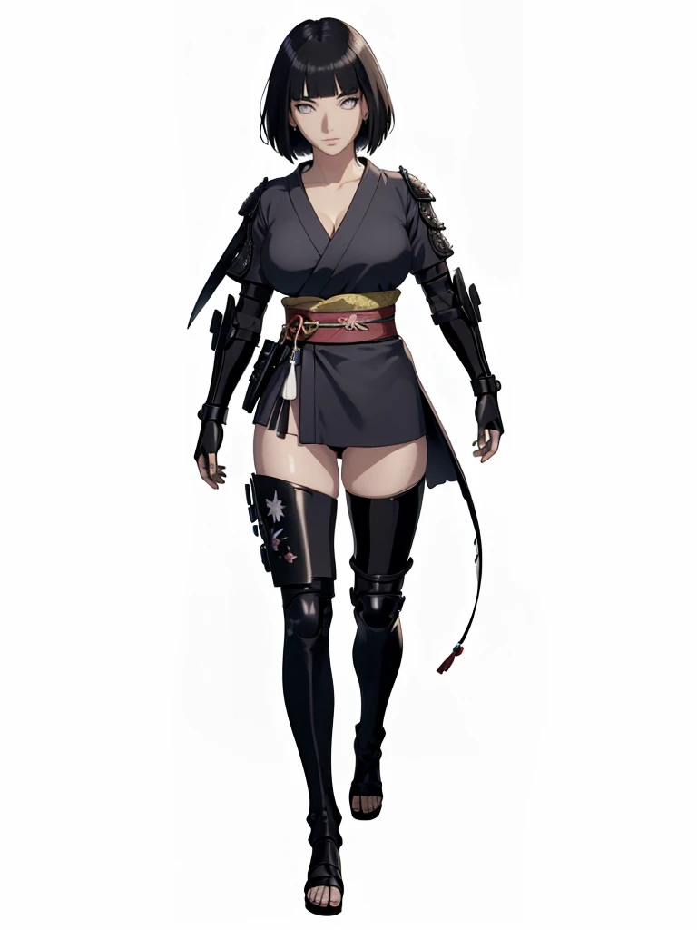 ((1girl, solo)), beautiful body, (perfect anatomy, perfect body, perfect hands, perfect legs), (five fingers:1.5), natural proportions, sexy body, (large breasts:1.3), cowboy shot BREAK 

((extremely detailed face)), (beautiful detailed eyes:1.6), (realistic pupils, realistic iris:1), expressive eyes, looking at viewer, (clear eyes:1.3), (hyperrealistic:1.2), (detailed skin texture:1.2), smooth skin, (black hair:1.5), (white eyes), (short hair:1.3), ((mature female)), (detailed lips:1.2), (attractive lips:1.1), (glossy lips:1.1), (parted lips), perfect face, perfect eyes BREAK

samurai, japanese clothes, (short kimono:1.5), puffy short sleeves, sash, black elbow gloves, fingerless gloves, (arm guard:1.5), thighs, black thighhighs, ass visible through thighs, skindentation BREAK

(masterpiece:1.5), anime-style, top quality, best quality, (beautiful and aesthetic:1.2), (ultra detail:1.5), Ultra-detailed depiction, Ultra-precise depiction, extremely detailed 8k illustration, high resolution, (highly detailed shading:1.2), (realistic lighting:1.4), perfect lighting, vibrant colors, dynamic tones, striking hues, 8k, absurd resolution, perfect shadows, hdr, UHD, ambient lighting, realistic, ultra-realistic, photo realistic, highly detailed, rich detail, luminous colors, fine texture, intricate design, professional illustration, (soft light:1.2), (illustration:0.7)