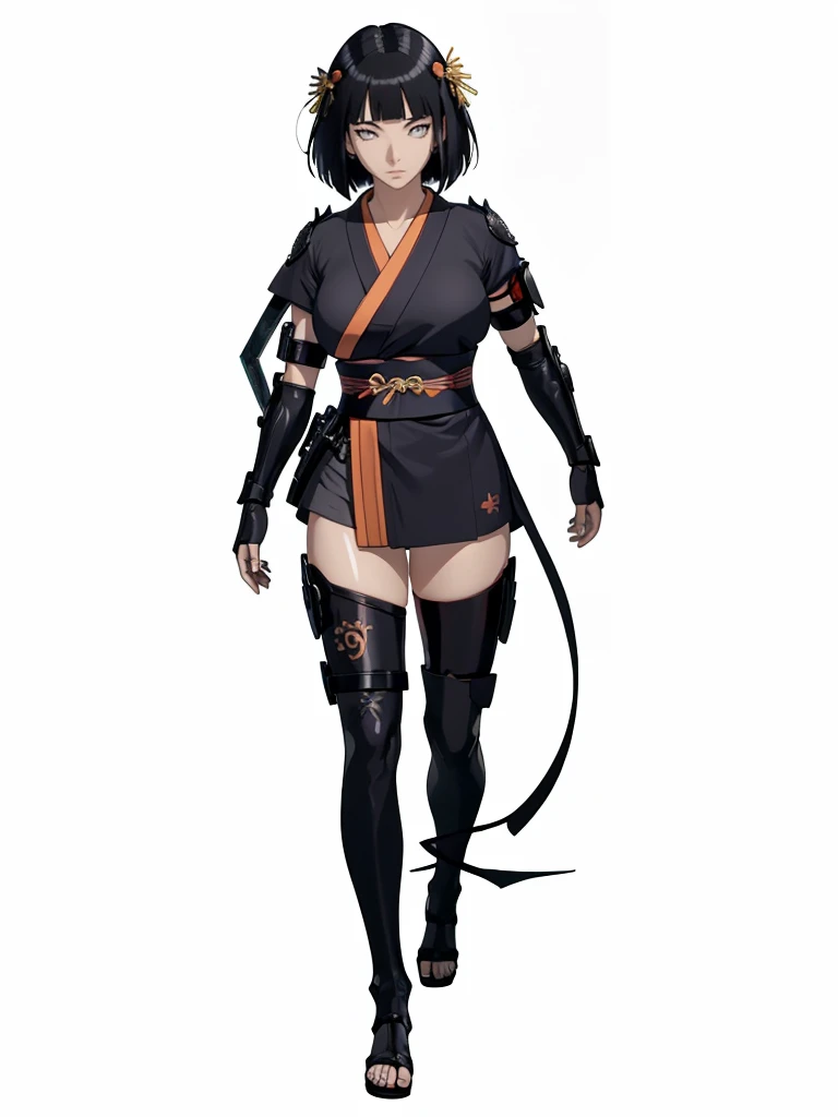 ((1girl, solo)), beautiful body, (perfect anatomy, perfect body, perfect hands, perfect legs), (five fingers:1.5), natural proportions, sexy body, (large breasts:1.3), cowboy shot BREAK
((extremely detailed face)), (beautiful detailed eyes:1.6), (realistic pupils, realistic iris:1), expressive eyes, looking at viewer, (clear eyes:1.3), (hyperrealistic:1.2), (detailed skin texture:1.2), smooth skin, (black hair:1.5), (white eyes), (short hair:1.3), ((mature female)), (detailed lips:1.2), (attractive lips:1.1), (glossy lips:1.1), (parted lips), perfect face, perfect eyes BREAK
samurai, japanese clothes, (short kimono:1.5), cleavage, puffy short sleeves, sash, black elbow gloves, fingerless gloves, (arm guard:1.5), thighs, black thighhighs, ass visible through thighs, skindentation BREAK
(masterpiece:1.5), anime-style, top quality, best quality, (beautiful and aesthetic:1.2), (ultra detail:1.5), Ultra-detailed depiction, Ultra-precise depiction, extremely detailed 8k illustration, high resolution, (highly detailed shading:1.2), (realistic lighting:1.4), perfect lighting, vibrant colors, dynamic tones, striking hues, 8k, absurd resolution, perfect shadows, hdr, UHD, ambient lighting, realistic, ultra-realistic, photo realistic, highly detailed, rich detail, luminous colors, fine texture, intricate design, professional illustration, (soft light:1.2), (illustration:0.7)