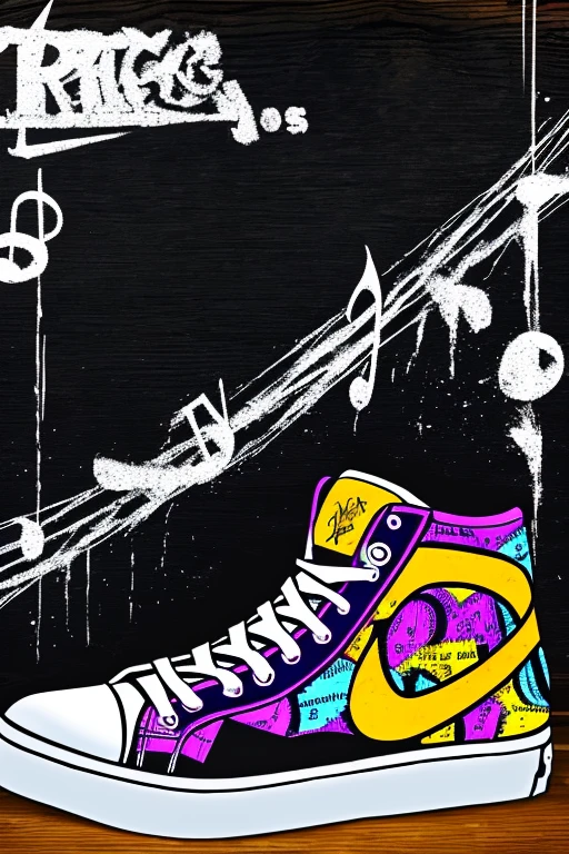 A background filled with scattered musical notes in various sizes and colors

A background completely filled with scattered sneaker in various sizes and colors, covering the entire screen.

 colorful image



Punking 

Written by "Music for LIFE" on the wood board


black medium hair black medium hair 

Five fingers Baggy clothes Baggy clothes

