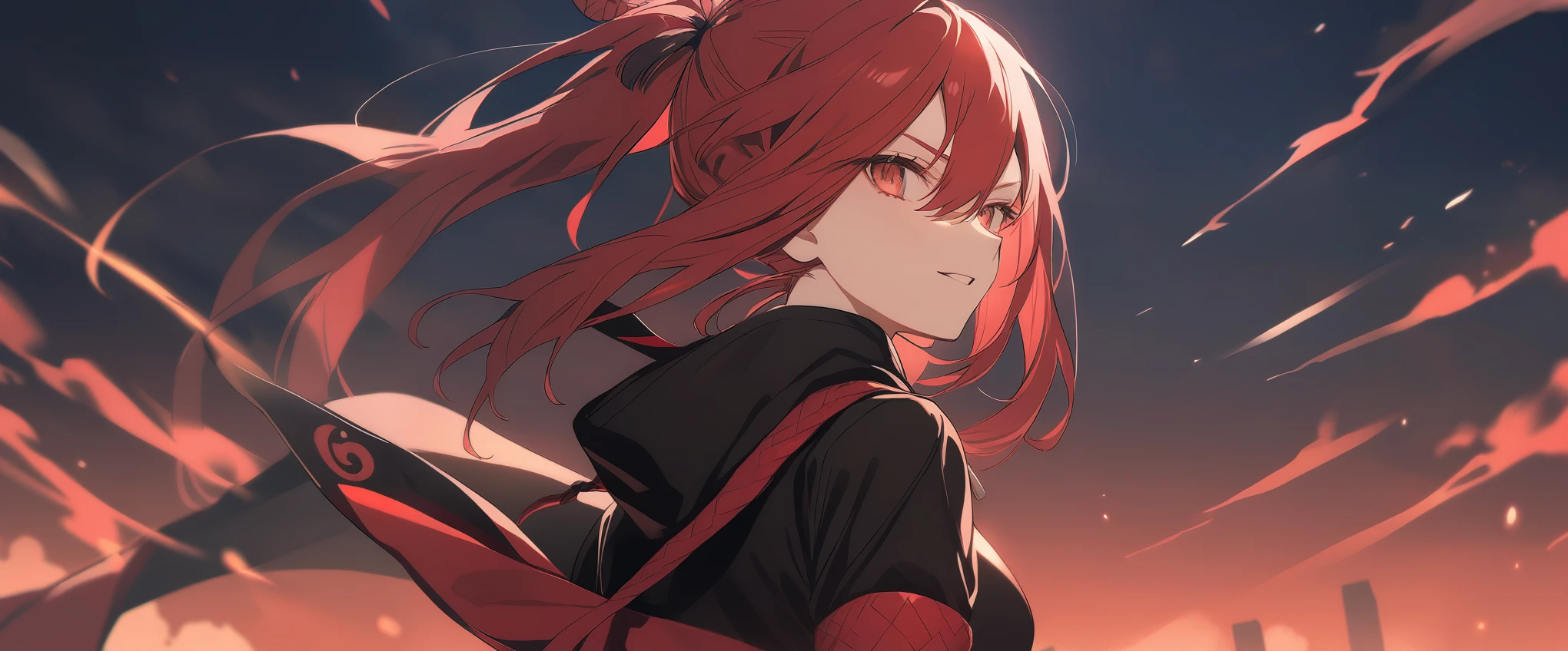 red-haired ninja girl