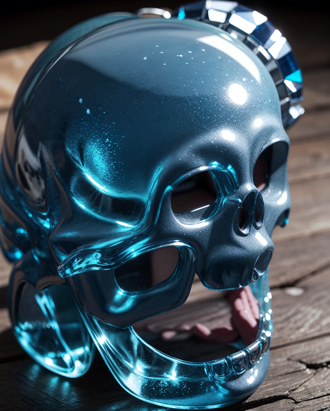 blue crystal skull