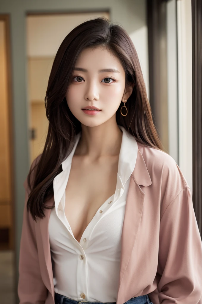 （（Highest quality））、Beauty、Fully open shirt、