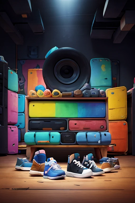 A background filled with scattered Sneaker in various sizes and colors
A background completely filled with scattered sneaker in various sizes and colors, covering the entire screen.
colorful image
Punking
Written by "Music for LIFE" on the wood board
black medium hair black medium hair
Five fingers Baggy clothes Baggy clothes