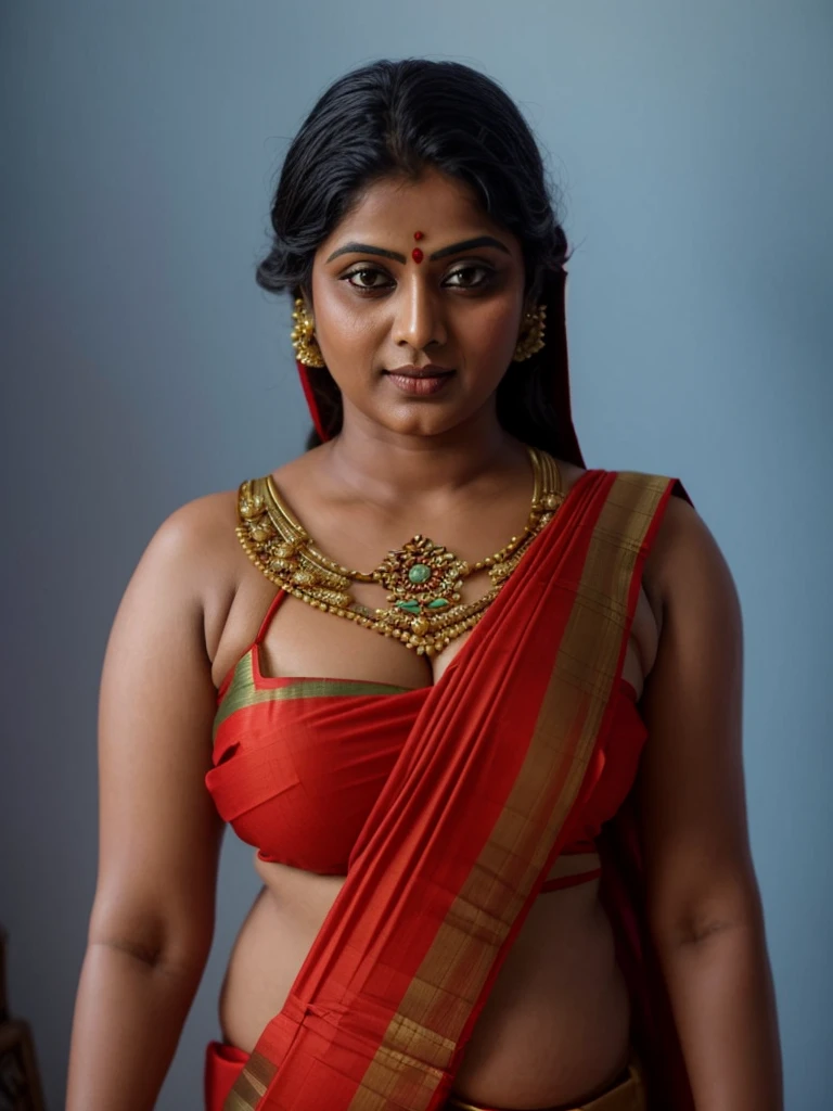 An Extremely gorgeous and beautiful Bengali village woman, 45 yo, pale white skin, sensual appealing body, perfect thick and chubby Beauty, wearing saree bare-chested, wearing a Bengali-style saree without a blouse,, ethnic vintage bengali village woman, bengali style saree, The sari was worn without a blouse and petticoat before the British Raj, baring one's chest or being blouseless, Bengalis a.k.a. Bongs are known for their unique Bengali fashion sense (the way they don that sari makes you go wow), Pre British Raj, Pre colonial era, Bengali Woman draping sari without blouse is a normal thing in pre British Era, bong woman,