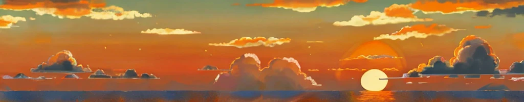 background with clouds, like an orange sunset