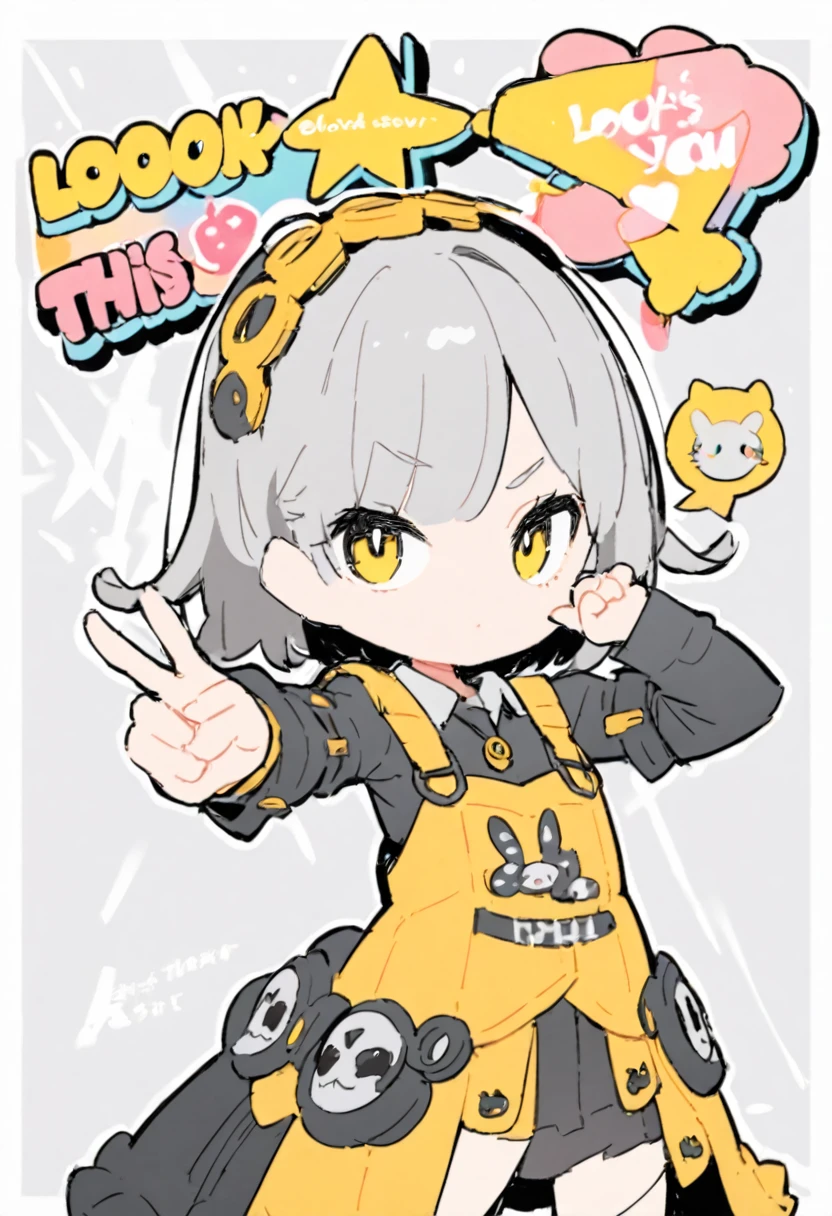piece、V sign、Look this way
