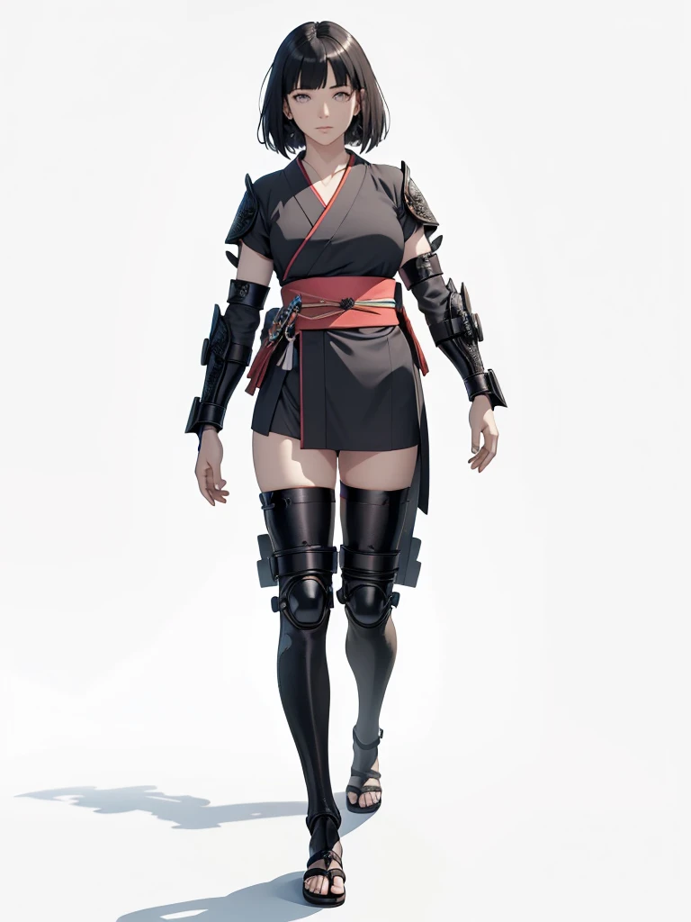 ((1girl, solo)), beautiful body, (perfect anatomy, perfect body, perfect hands, perfect legs), (five fingers:1.5), natural proportions, sexy body, large breasts, cowboy shot BREAK 

((extremely detailed face)), (beautiful detailed eyes:1.6), (realistic pupils, realistic iris:1), expressive eyes, looking at viewer, (clear eyes:1.3), (hyperrealistic:1.2), (detailed skin texture:1.2), smooth skin, (black hair:1.5), (white eyes), (short hair:1.3), ((mature female)), (detailed lips:1.2), (attractive lips:1.1), (glossy lips:1.1), (parted lips), perfect face, perfect eyes BREAK

samurai, japanese clothes, (short kimono:1.5), puffy short sleeves, sash, black elbow gloves, fingerless gloves, (arm guard:1.5), thighs, black thighhighs, ass visible through thighs, skindentation, shimenawa BREAK

outdoors, autumn season, torii gate, east asian architecture, forest, stone path BREAK

(masterpiece:1.5), anime-style, top quality, best quality, (beautiful and aesthetic:1.2), (ultra detail:1.5), Ultra-detailed depiction, Ultra-precise depiction, extremely detailed 8k illustration, high resolution, (highly detailed shading:1.2), (realistic lighting:1.4), perfect lighting, vibrant colors, dynamic tones, striking hues, 8k, absurd resolution, perfect shadows, hdr, UHD, ambient lighting, realistic, ultra-realistic, photo realistic, highly detailed, rich detail, luminous colors, fine texture, intricate design, professional illustration, (soft light:1.2), (illustration:0.7)