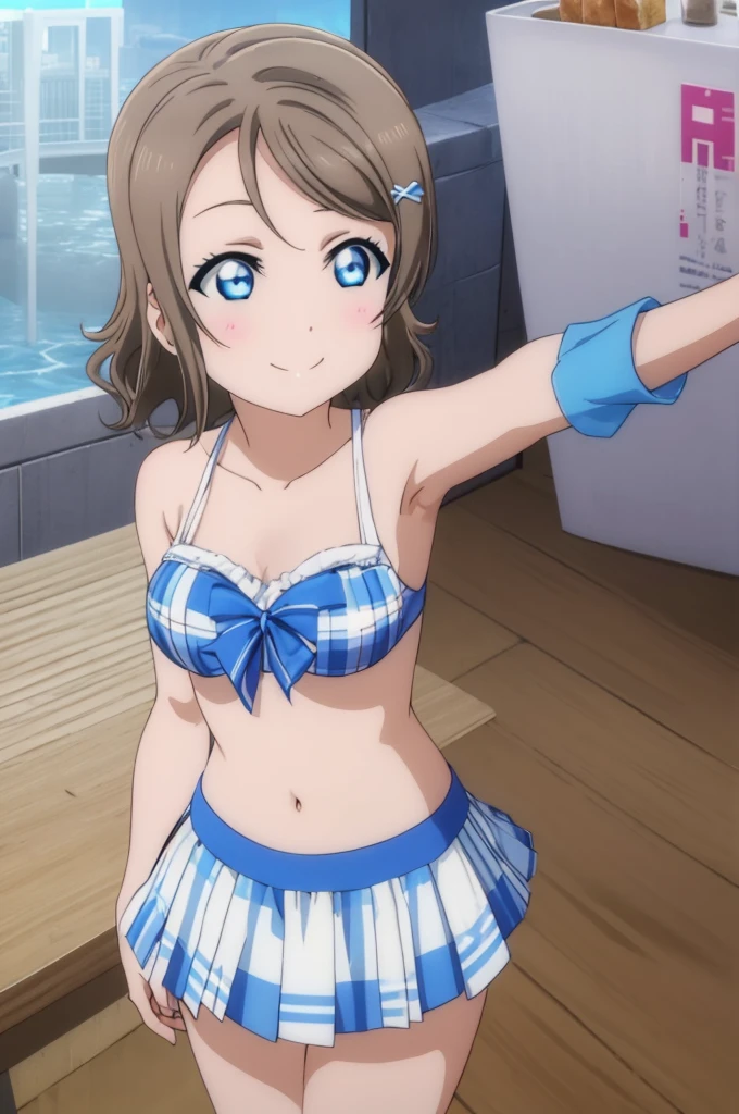 (((pixel-perfect, detail-perfect))), solo, 1girl, you watanabe, eyes azzur, smile, bikini, sauna, armpit, big filesize, ultra High Qality
