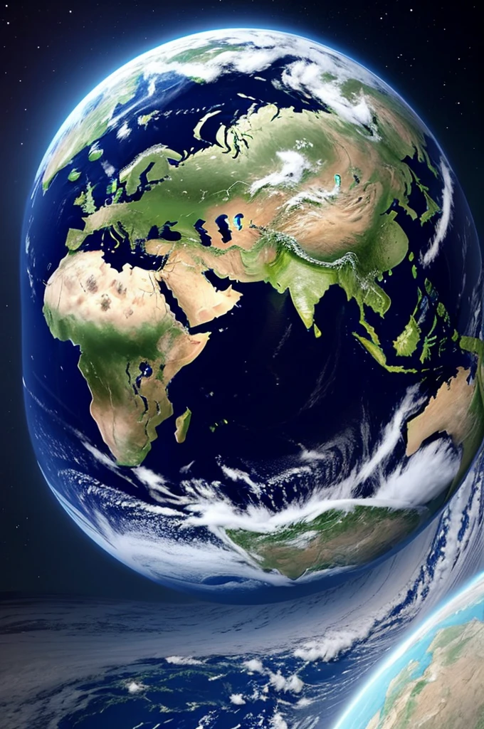 Earth with money