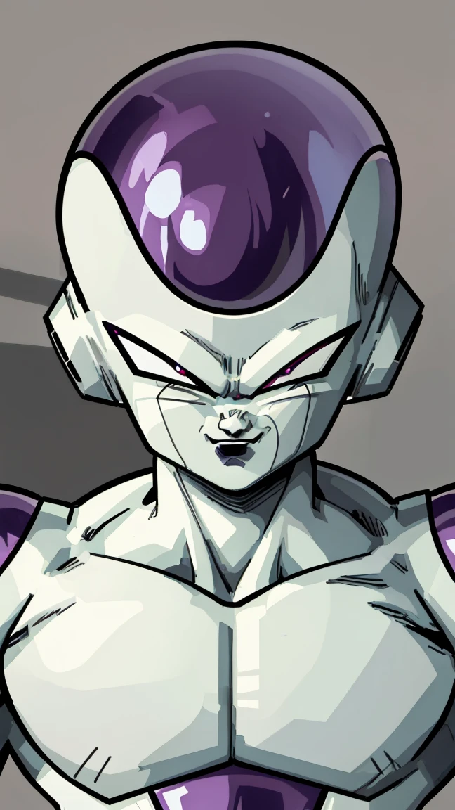 frieza from dragon ball z, frieza final form, 4k, 3d, full portrait, full view