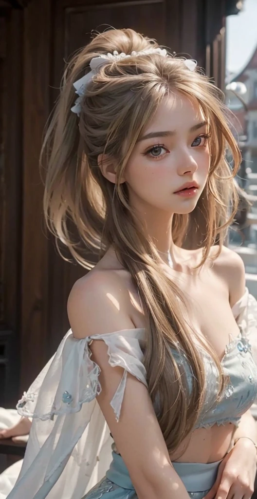{{{naked}}},{{completely nude}}1 13 year old girl, alone, long hair, chest, looking at viewer, blonde hair, brown eyes, ((completely nude))、((completely nude))、smooth white skin,Noticeably large double eyelids、sexy pose, Please spread your legs in an M shape..,W piece,(Detailed beautiful pussy exposed..., :1.4),spread legs, thighs,nude,bedroom,(Lying on your back from above, Put one in'Head on the pillow,nude, pink nipples, abandoned pussy