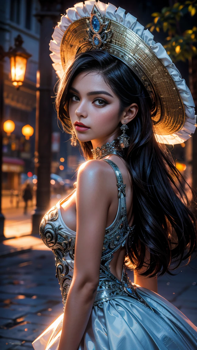 Miss Mexico portrait of the most beautiful mexican woman, Exquisite detail, 30-megapixel, 4k, 85-mm-lens, sharp-focus, f:8, ISO 100, shutter-speed 1:125, diffuse-back-lighting, award-winning photograph, small-catchlight, High-sharpness, facial-symmetry, 8k --q 2 --ar 18:32 --v 5 