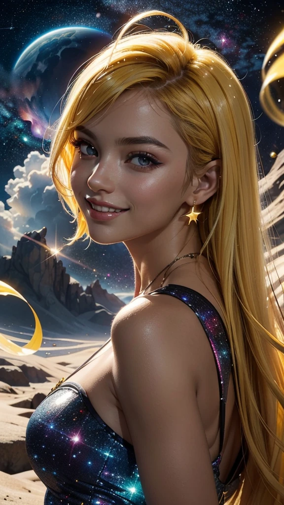 masterpiece,best quality,aesthetic,detailed face,subsurface scattering,high-angle view,
wrenchsfantasy,fantasy,1girl,photo of a cute girl,light smile,charming,20yo,messy hair.shaved sides,Canary yellow hair,glowing,cloud,colorful || starry,stars,
space_style,style-swirlmagic,style-sylvamagic,rainbow-candy,
thought, illustrious, fine detail, sharp focus, sublime, radiant, illumination, cinematic, complex, glowing, rich deep colors, ambient background, dynamic composition, magical, shiny, magnificent, epic, singular, glossy, focused, extremely, illuminated, brilliant, incredible, amazing, symmetry, detailed, great intricate, elegant