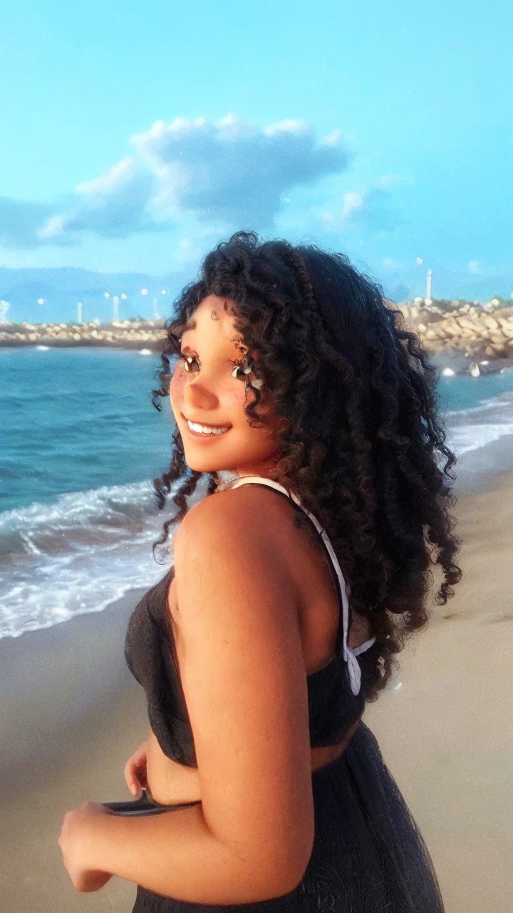 beautiful young girl, smiling, curly hair, baseball cap, detailed facial features, detailed eyes, detailed lips, detailed nose, highly detailed, intricate details, photorealistic, 8k, hyperrealistic, cinematic lighting, warm color tones, natural lighting, golden hour, vibrant colors, beautiful skin, delicate features, cute expression, charming, elegant, serene, peaceful, outdoor scene, natural setting, lush greenery, garden, flowers, scenic, idyllic, (best quality,4k,8k,highres,masterpiece:1.2),ultra-detailed,(realistic,photorealistic,photo-realistic:1.37)