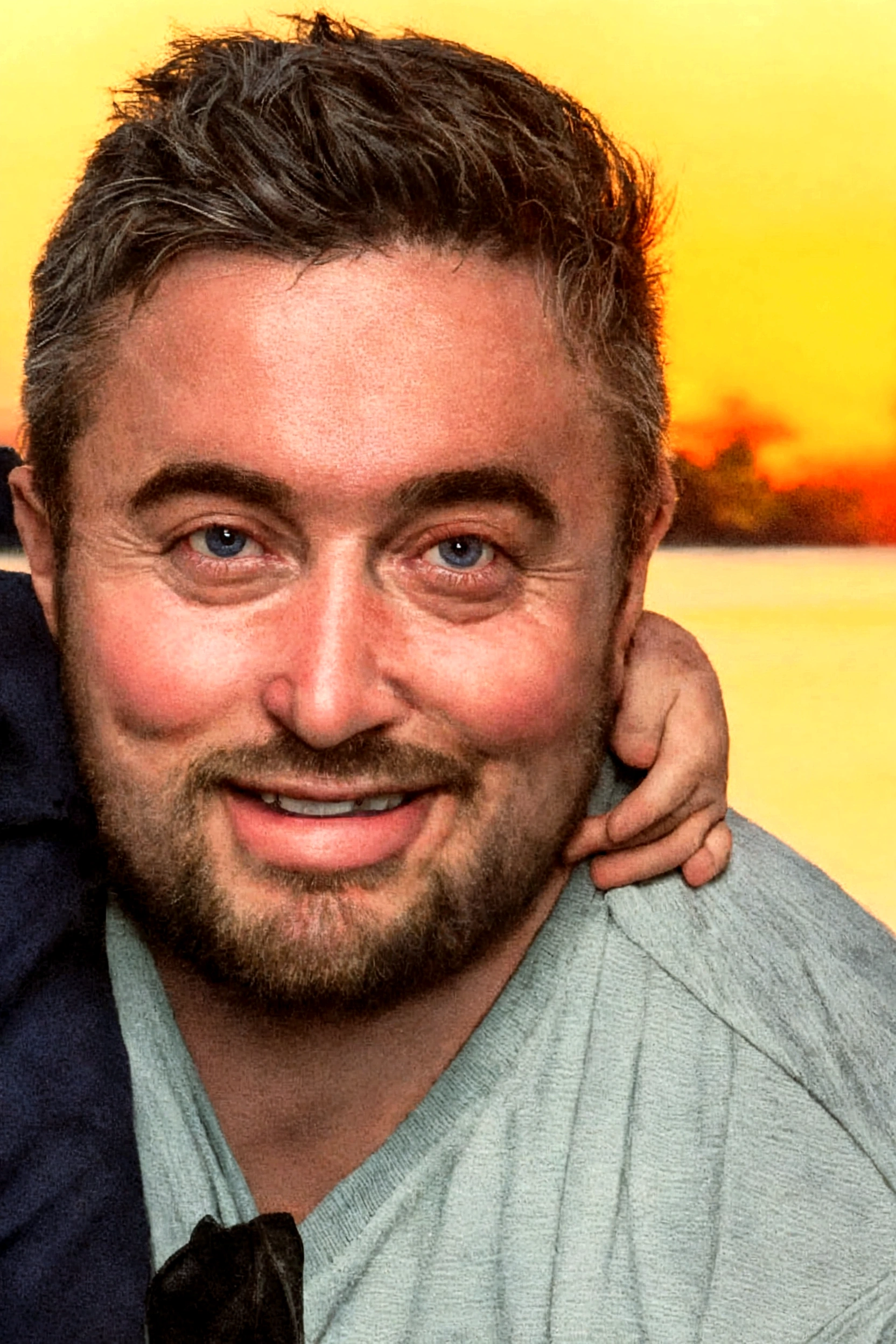 There is a man and a boy who are smiling together, Timothy Rees, taken at the beginning of 2020, non-final run of 2010, inspirado em Michael James Smith, taken in the late 2000s, inspired by Kyle Lambert, kyle hotz, matthew stewart, Lee Griggs, profile picture with headshot, Alex 
