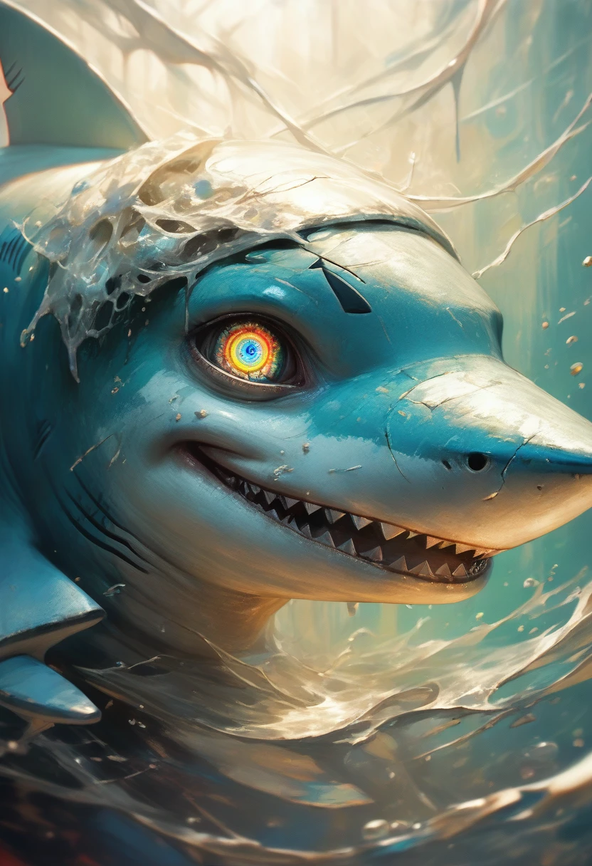 general shot, whole body:1.4, ((surreal hybrid girl:1.5, with shark:1.5)),detailed portrait,beautiful detailed eyes,beautiful detailed lips,extremely detailed face and features,longeyelashes,detailed scales covering body,sharp shark teeth,dramatic lighting ,cinematic composition,(best quality,4k,8k,highres,masterpiece:1.2),ultra-detailed,(realistic,photorealistic,photo-realistic:1.37),digital art,concept art