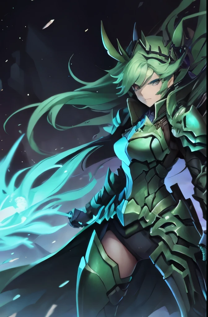 Female Green Paladin of Absolute Wind 