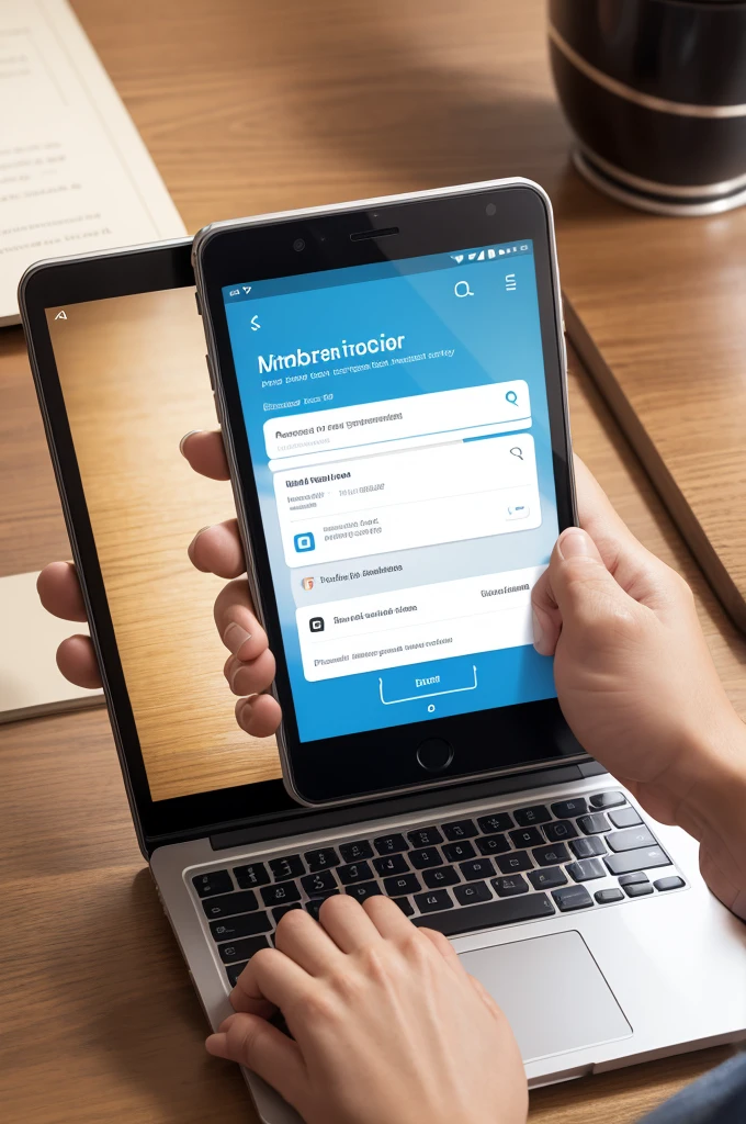 Image of a smartphone open in an online course.]