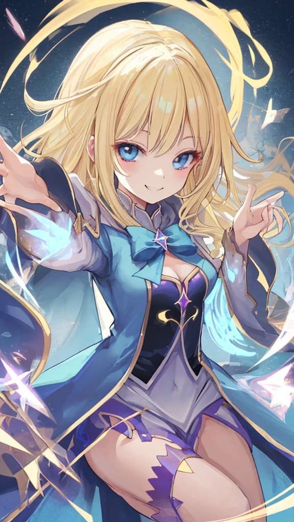 Wizard　girl　Blonde　Beauty　smile　Looking at me