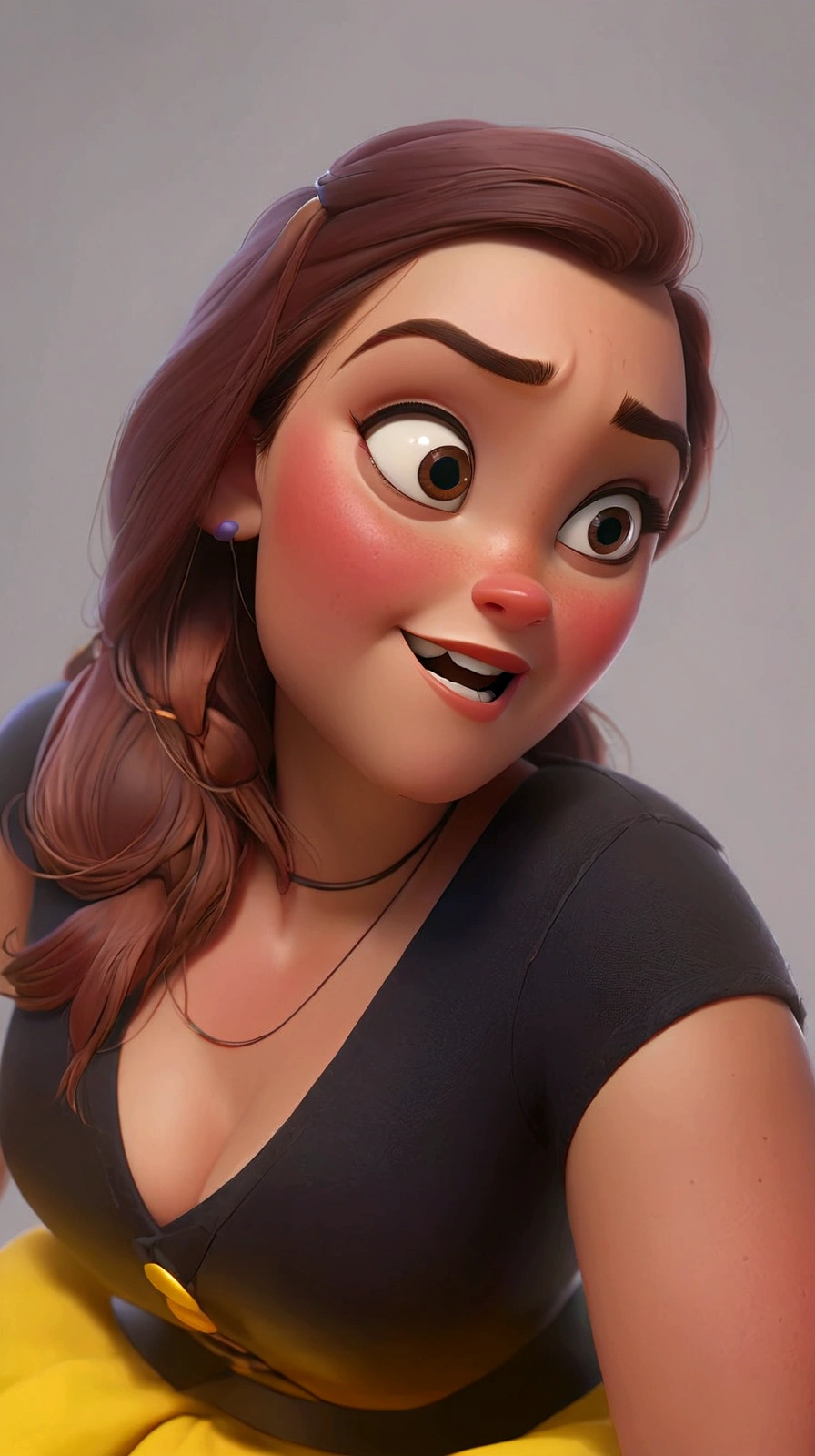 a Disney Pixar style woman, high quality, best quality